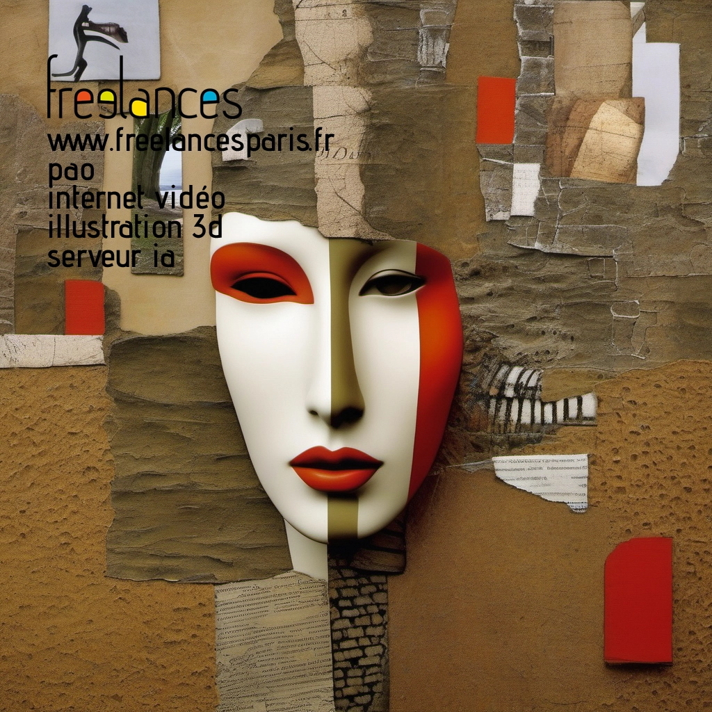 Pao mise en page internet vidéo illustration 3d serveur IA générative AI freelance paris studio de création magazines 49xzxj30